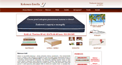 Desktop Screenshot of estella-materace.pl