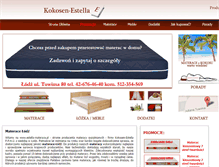 Tablet Screenshot of estella-materace.pl